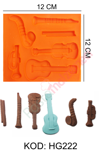 MÜZİK ALETLERİ 6LI SİLİKON KALIBI HG222
