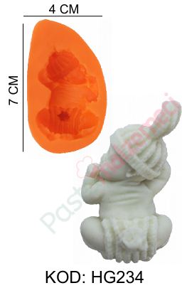 KIYAFETLİ UYUYAN BEBEK SİLİKON KALIBI HG234