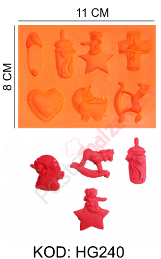 BEBEK AKSESUARLARI 7Lİ SİLİKON KALIBI HG240