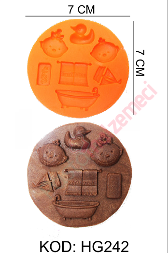 BEBEK AKSESUARLARI 7Lİ SİLİKON KALIBI HG242