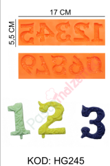 RAKAMLAR SİLİKON KALIBI HG245