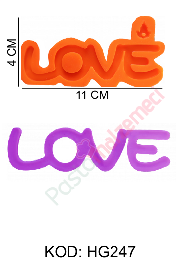 LOVE YAZISI SİLİKON KALIBI HG247