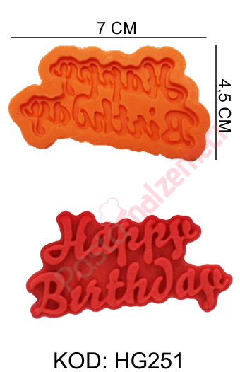 HAPPY BIRTHDAY SİLİKON KALIP HG251