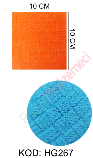 HASIR ÖRGÜ DESENLİ SİLİKON KALIBI HG267
