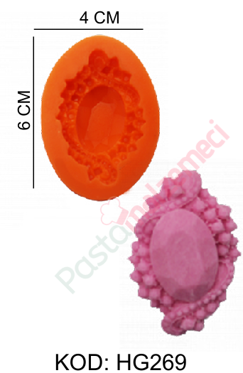 ÇERÇEVE OVAL SİLİKON KALIP HG269