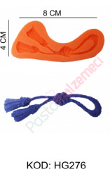 PÜSKÜLLÜ İP ŞEKLİNDE SİLİKON KALIP HG276