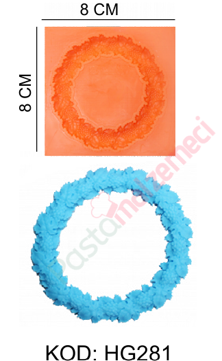 YUVARLAK ÇERÇEVE DESENLİ SİLİKON KALIP HG281