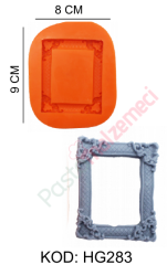 KARE DESENLİ ÇERÇEVE SİLİKON KALIP HG283