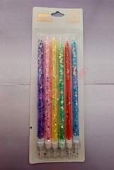 RENKLİ SİMLİ PASTA MUMLARI 6 LI