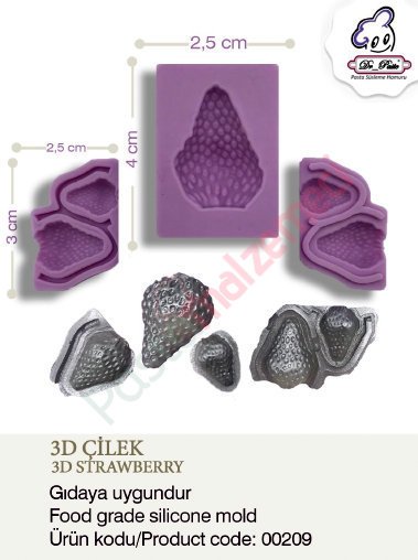3-D ÇİLEK SİLİKONU