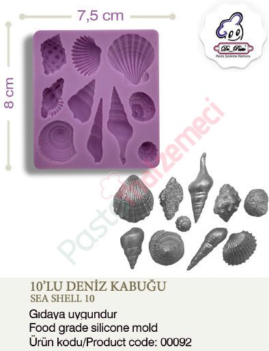 10'LU DENİZ KABUĞU SİLİKONU