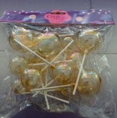 GOLD RENK BALON TOPLAR KARIŞIK BOYLAR 12Lİ PAKET