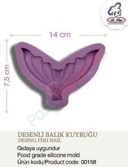 DESENLİ BALIK KUYRUĞU SİLİKONU