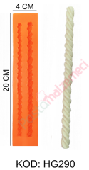 İNCE BURGU ŞERİT SİLİKON KALIP HG290