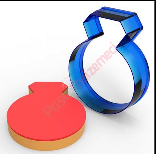 TEK TAŞ YÜZÜK POLİKARBON KURABİYE KALIBI