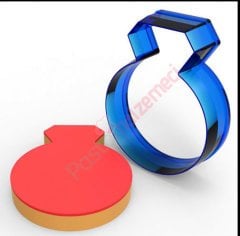 TEK TAŞ YÜZÜK POLİKARBON KURABİYE KALIBI