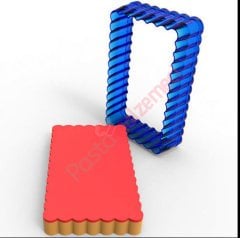 DİKDÖRTGEN POLİKARBON KURABİYE KALIBI