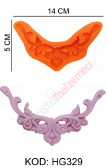 V ŞEKİLLİ DEKORATİF BORDÜR SİLİKON KALIP HG329