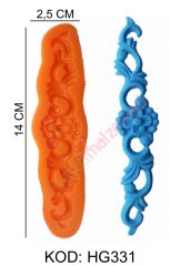 PASTA YAN BORDÜR SİLİKON KALIP HG331
