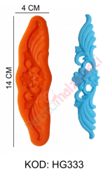 PASTA YAN BORDÜR SİLİKON KALIP-3 HG333