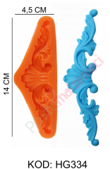 PASTA YAN BORDÜR SİLİKON KALIP-4 HG334