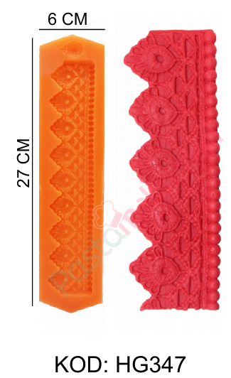 ÖN BORDÜR DESENLİ SİLİKON KALIBI HG347