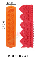 ÖN BORDÜR DESENLİ SİLİKON KALIBI HG347