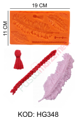 TÜY PÜSKÜL SİLİKON KALIBI HG348