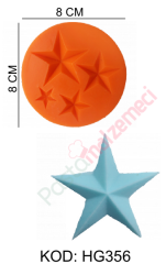 4LÜ YILDIZ SİLİKON KALIBI HG356