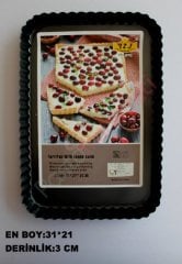 DİKDÖRTGEN TEFLON TURTA VE  TART KALIBI