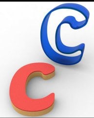 C HARFİ POLİKARBON KURABİYE KALIBI