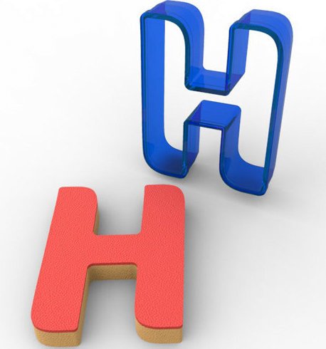 H HARFİ POLİKARBON KURABİYE KALIBI