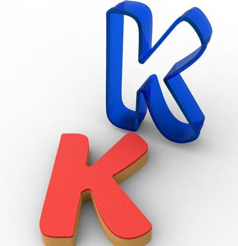 K HARFİ POLİKARBON KURABİYE KALIBI