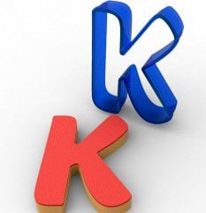 K HARFİ POLİKARBON KURABİYE KALIBI