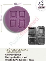 4'LÜ KARE ÇERÇEVE SİLİKONU