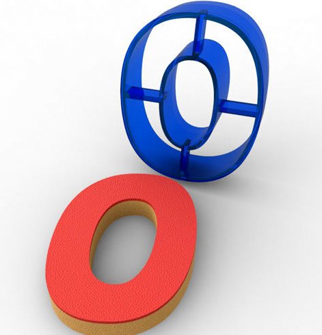 O HARFİ POLİKARBON KURABİYE KALIBI