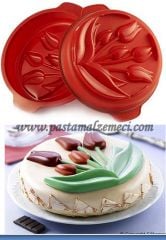 PASTA VE KEK KALIBI  DALLI  GÜL MODELLİ İTALYAN MALI