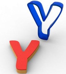 Y HARFİ POLİKARBON KURABİYE KALIBI