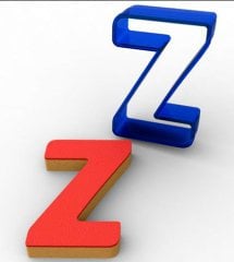 Z HARFİ POLİKARBON KURABİYE KALIBI