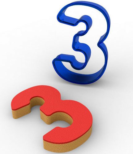 3 POLİKARBON KURABİYE KALIBI