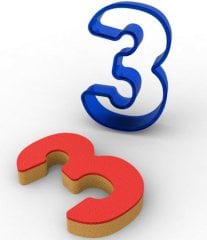 3 POLİKARBON KURABİYE KALIBI