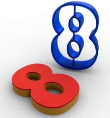 8 POLİKARBON KURABİYE KALIBI