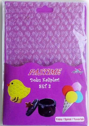 DOKU KALIBI SET 3 YILDIZ-SPİRAL-YUVARLAK DESENİ