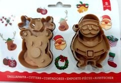 Geyik & Noel Baba Kurabiye Kalıp Seti 2'li