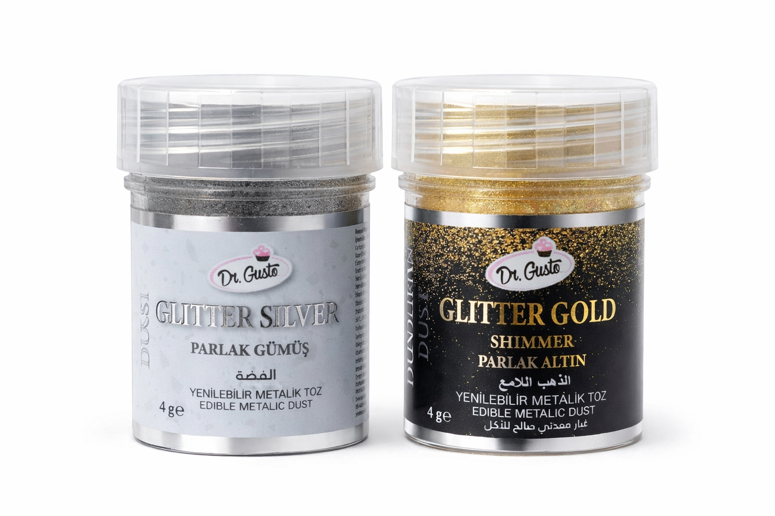 Glıtter Sılver Gümüş Parlak ve Glıtter Gold Altın Parlak Gıda Simleri