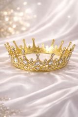 Metal Gold Pasta Tacı 13 cm