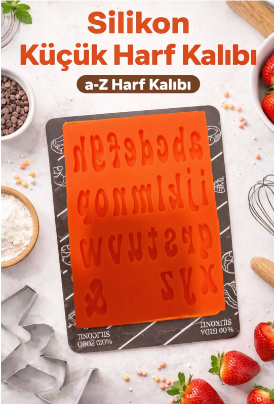Silikon Küçük Harfler Şeker Hamuru Kalıbı HG601