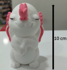 Burnunda Kelebek Olan Tavşan Pasta Figürü 10 cm