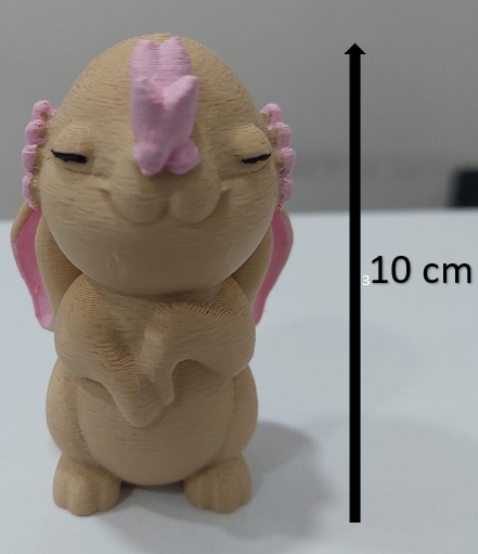 Burnunda Kelebek Olan Tavşan Krem Renk Pasta Figürü 10 cm