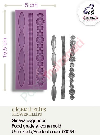 ÇİÇEKLİ ELİPS SİLİKONU